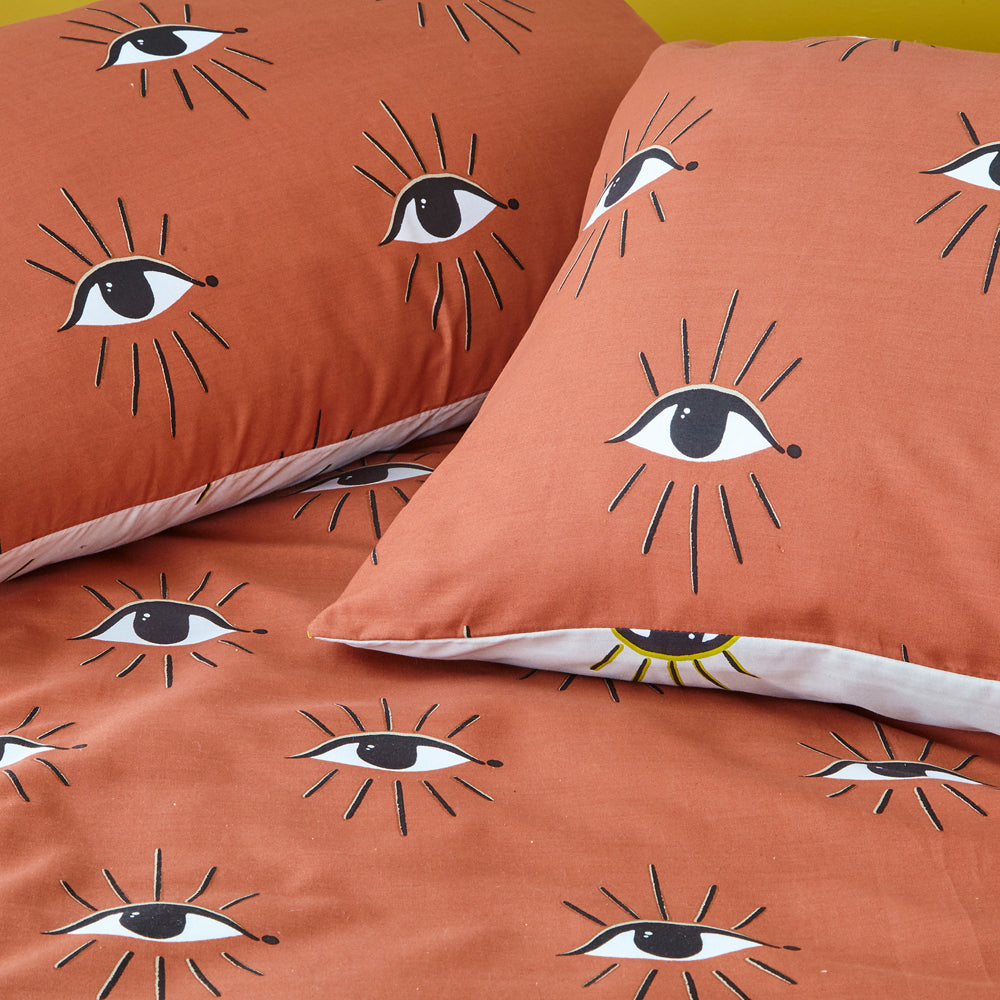 Theia Abstract Eye Duvet Cover Set