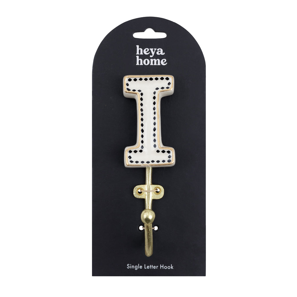 Alphabet I Set of 1 Wall Hooks