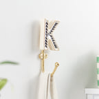Alphabet K Set of 1 Wall Hooks