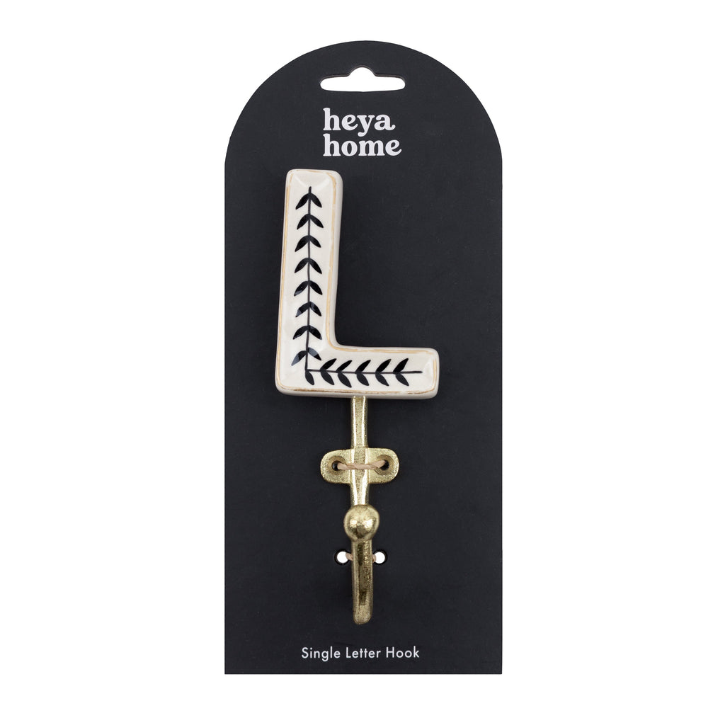 Alphabet L Set of 1 Wall Hooks