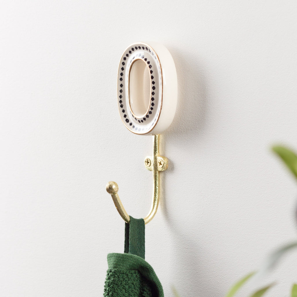 Alphabet O Set of 1 Wall Hooks