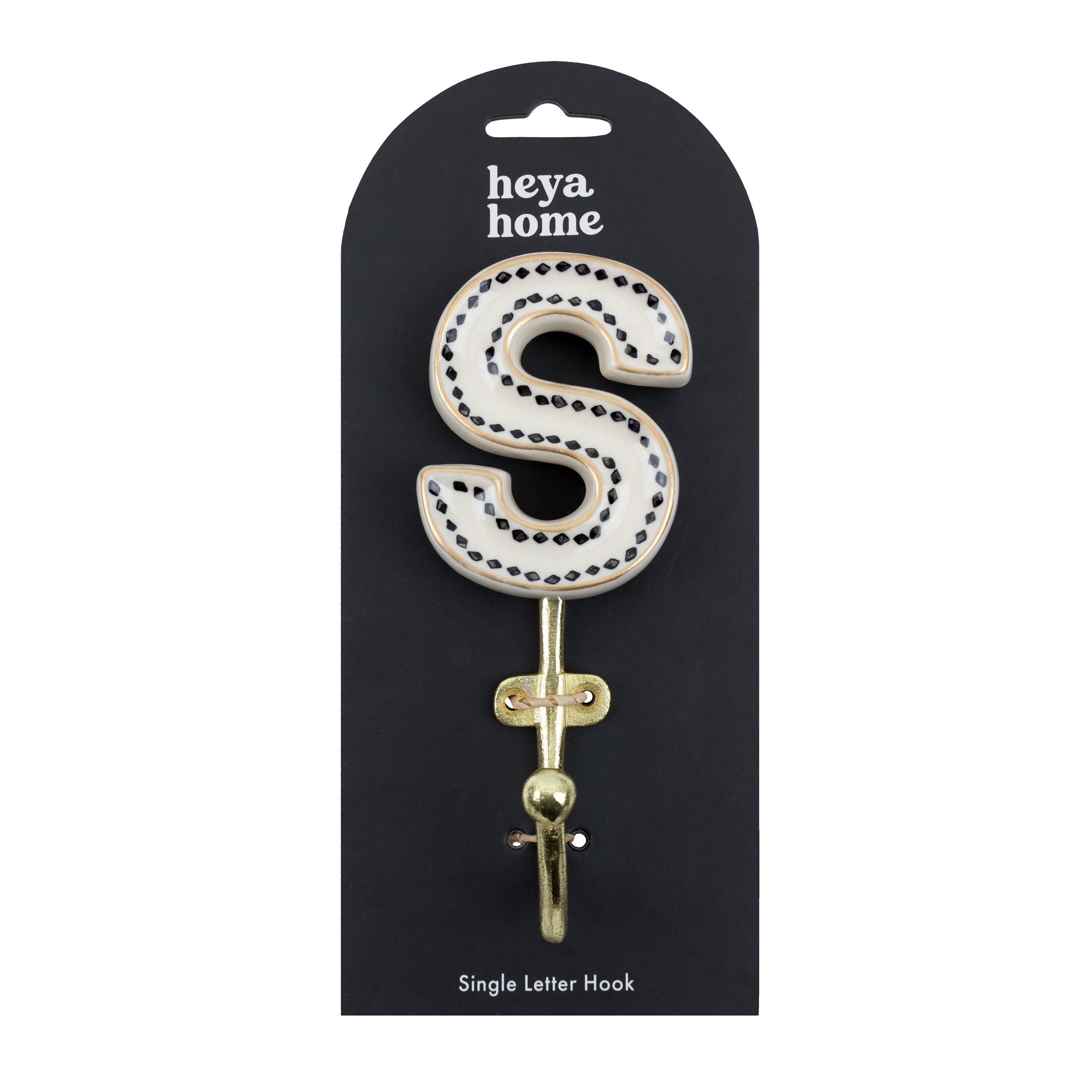 Alphabet S Set of 1 Wall Hooks