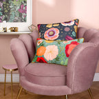 Bright Blooms Illustrated Cushion
