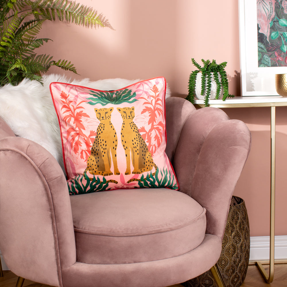 Leopards Illustrated Cushion