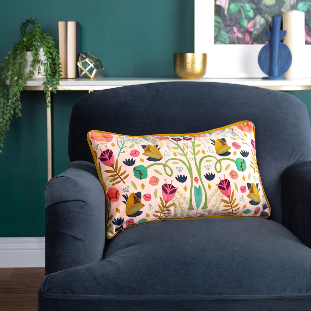 Riverside Botanics Illustrated Cushion
