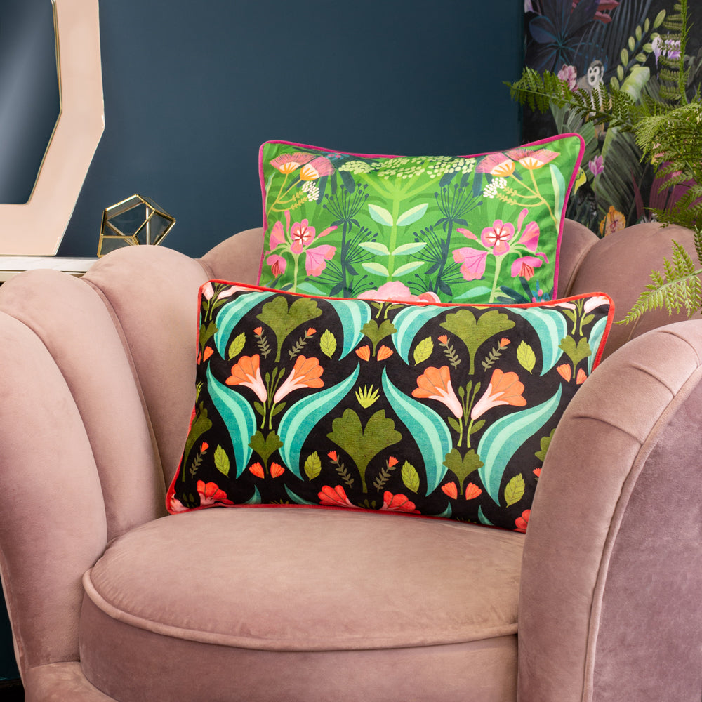 Spring Blooms Illustrated Cushion