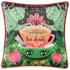Tea Leaves Illustrated Cushion