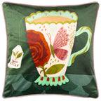 Time For Tea Illustrated Cushion