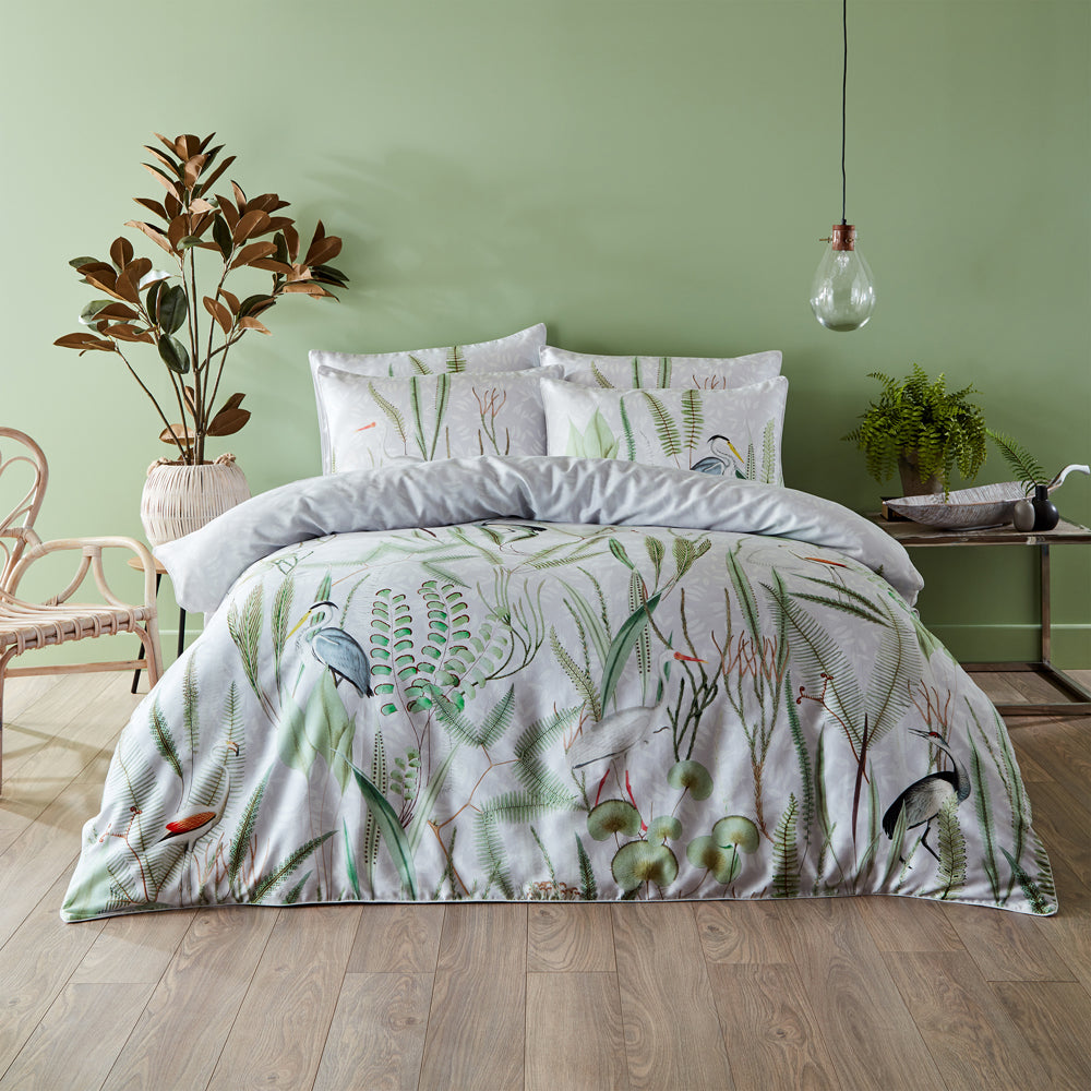 Aaliyah Botanical 100% Cotton Duvet Cover Set