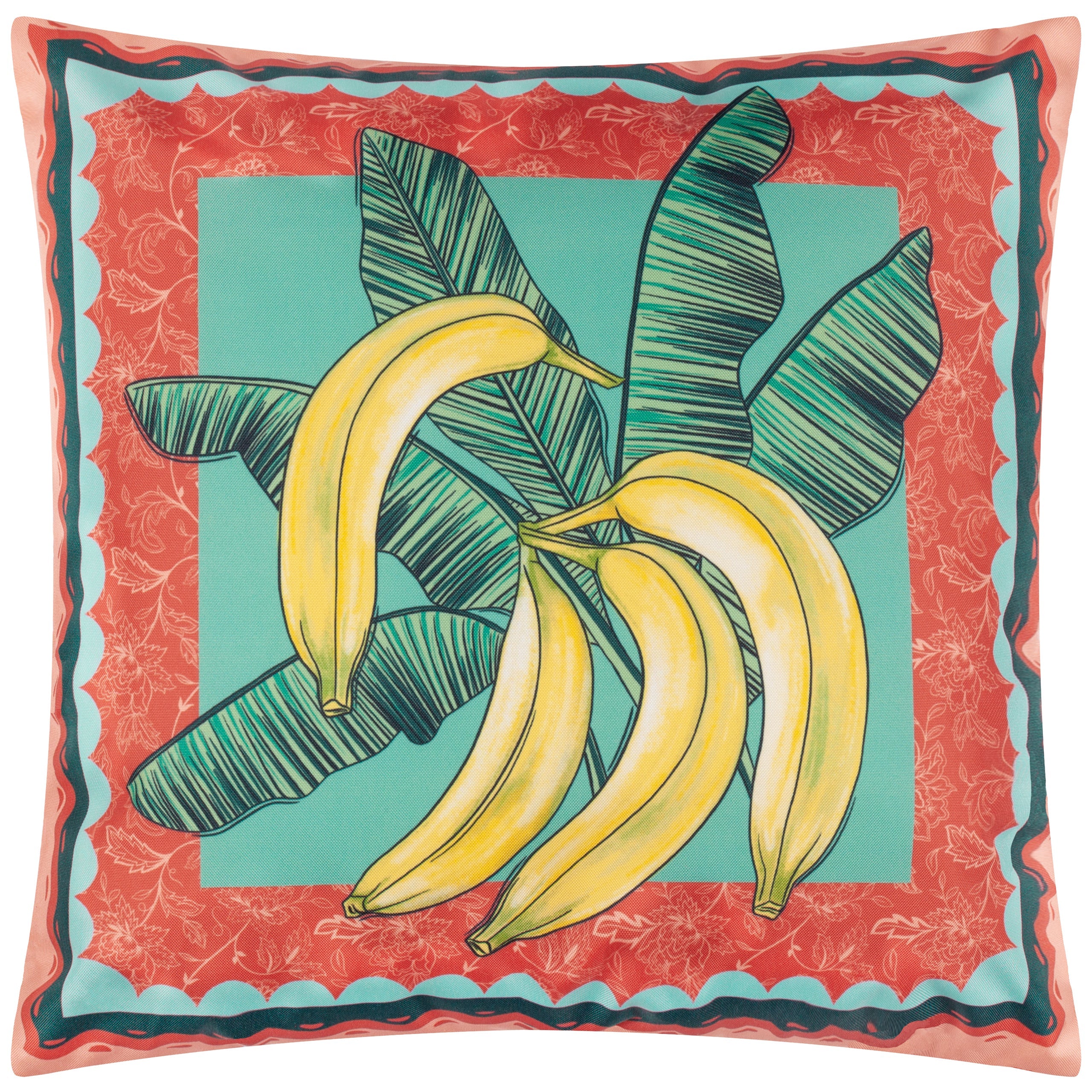 Anemone Bananas Printed Outdoor Cushion