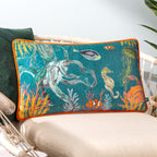 Abyss Sea Creatures Rectangular Cushion