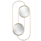 Abstract Double Round Circular Wall Mirror
