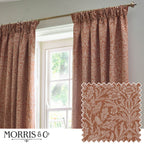 Acorn Tonal Matt Jacquard Pencil Pleat Curtains