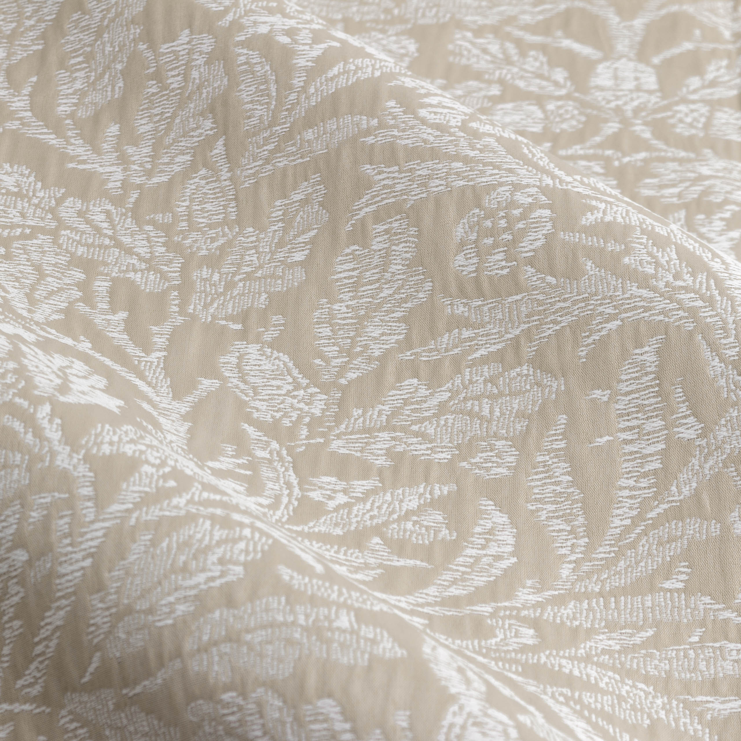 Acorn Tonal Matt Jacquard Pencil Pleat Curtains