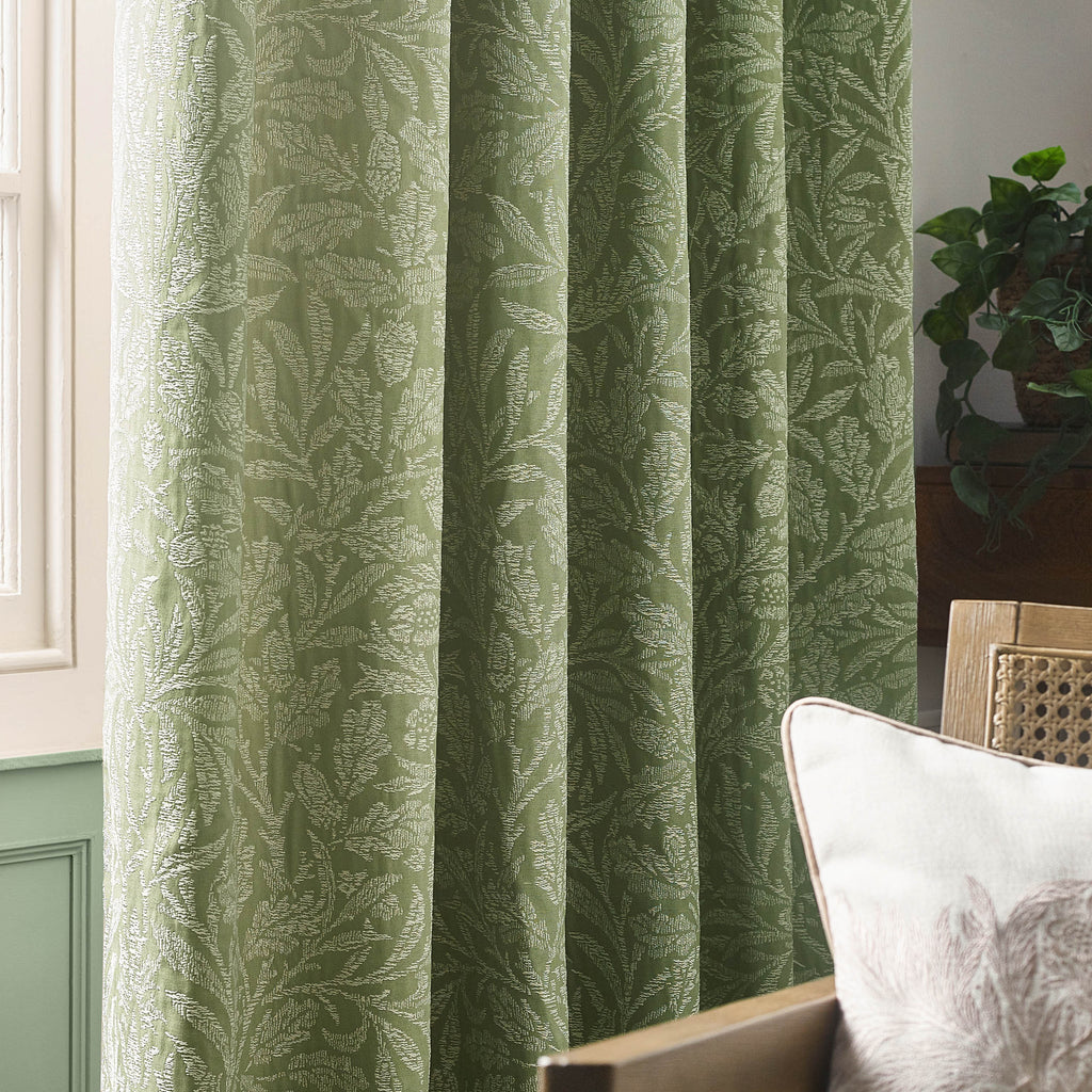 Acorn Tonal Matt Jacquard Pencil Pleat Curtains