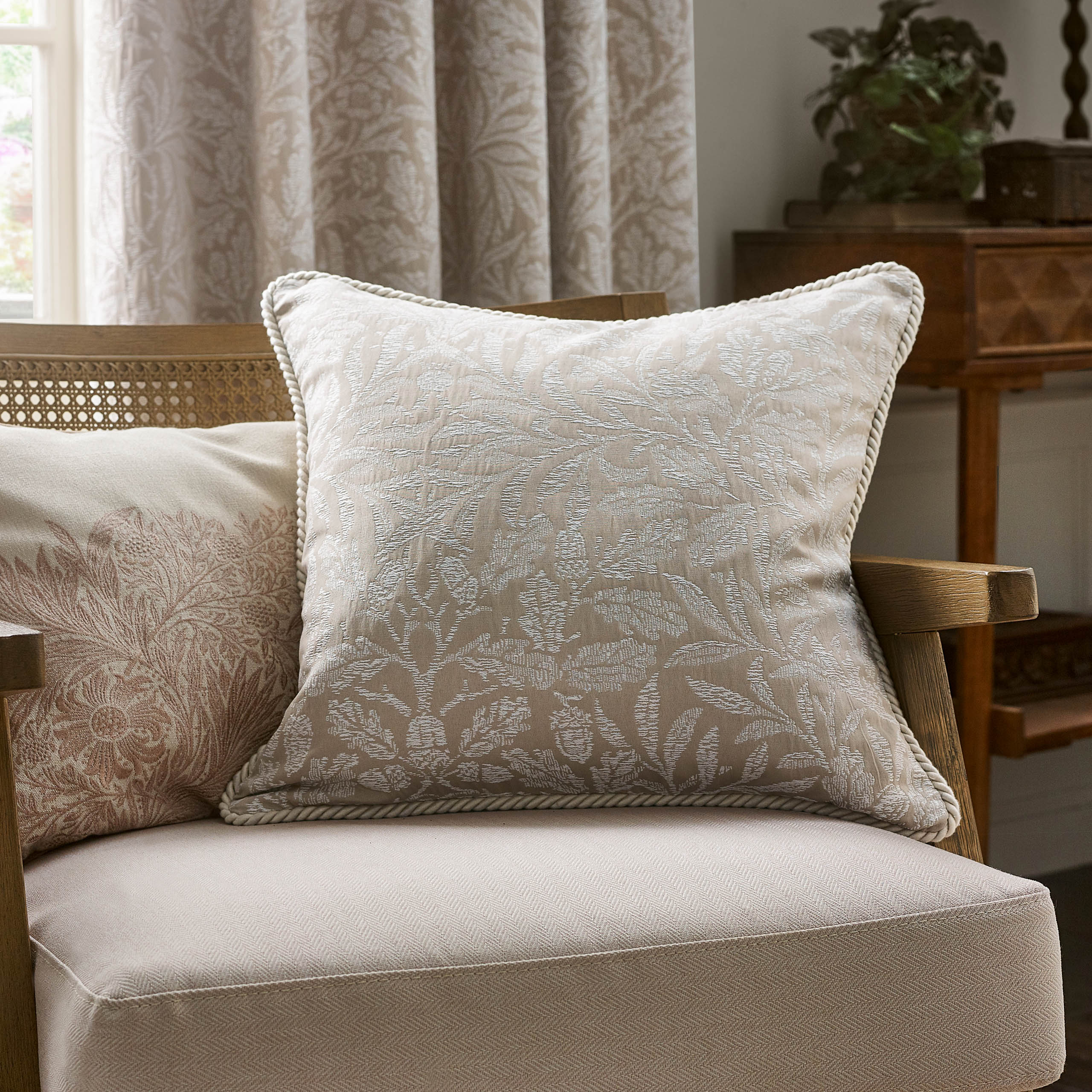 Acorn Tonal Jacquard Cushion