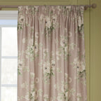 Adele Floral Chenille Pencil Pleat Curtains