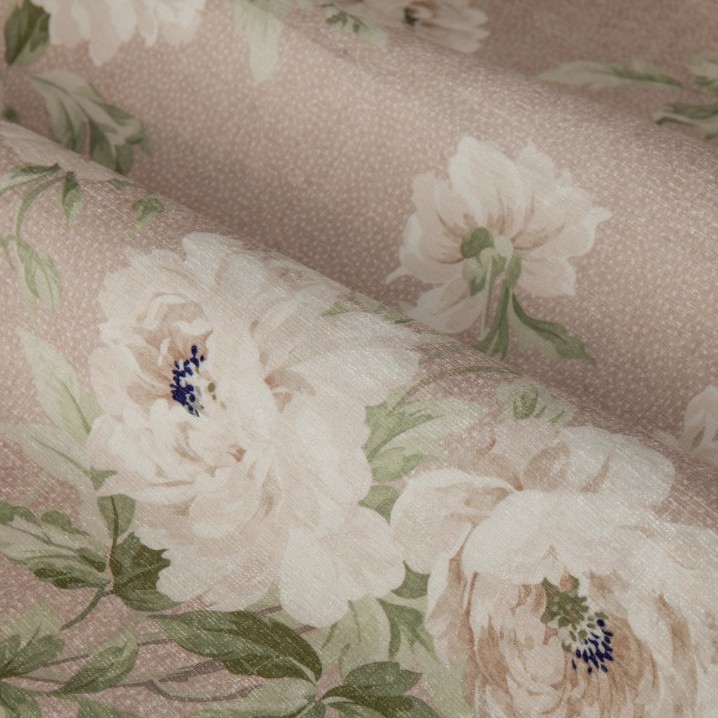 Adele Floral Chenille Pencil Pleat Curtains