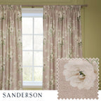 Adele Floral Chenille Pencil Pleat Curtains