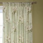 Adele Floral Chenille Pencil Pleat Curtains