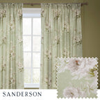 Adele Floral Chenille Pencil Pleat Curtains
