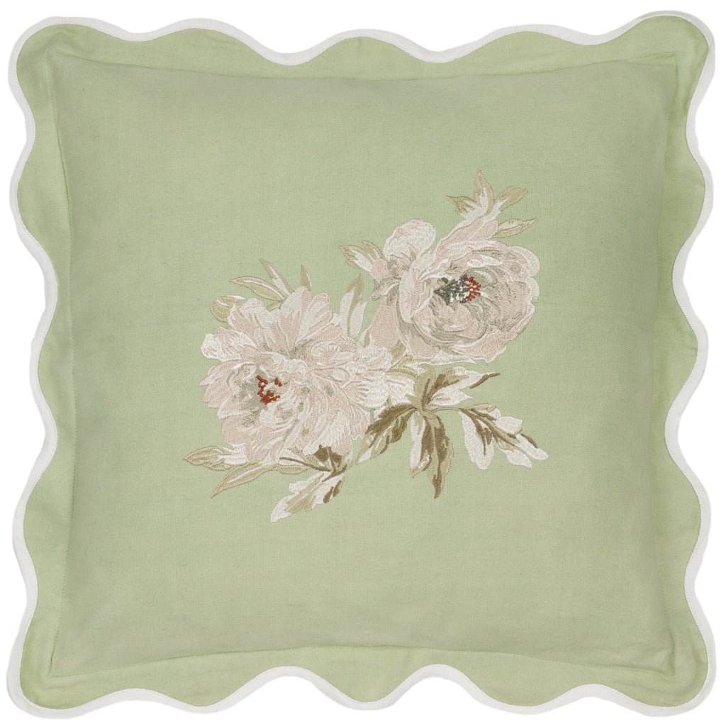 Adele Floral Embroidered Cushion