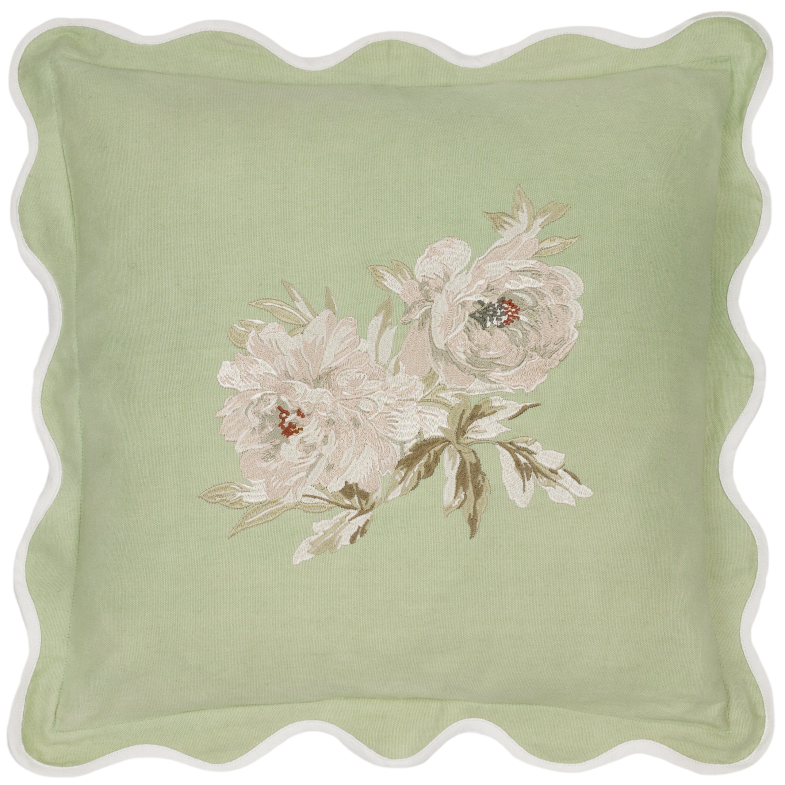 Adele Floral Embroidered Cushion