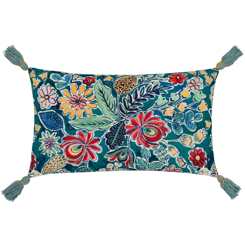 Adeline Rectangular Cushion Teal