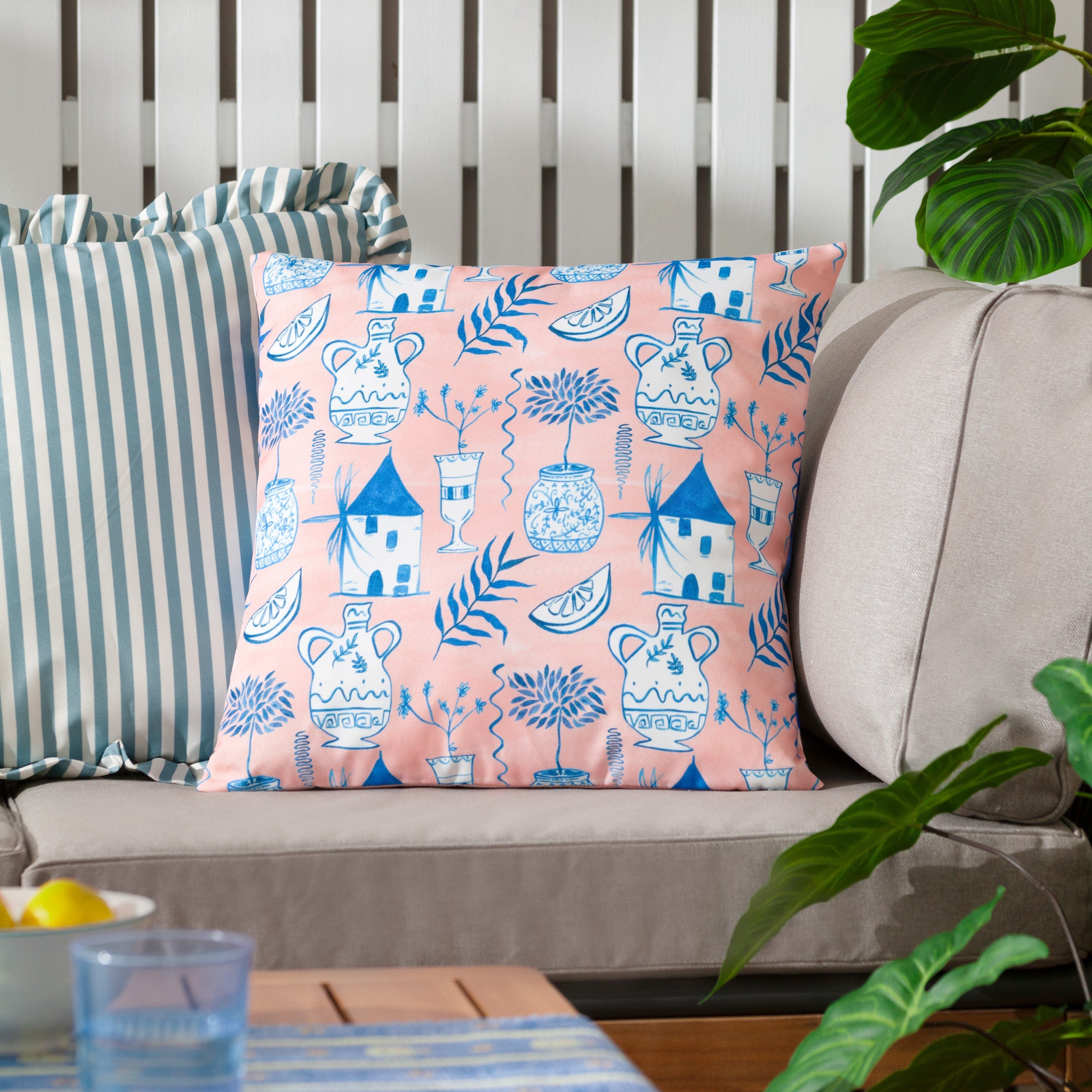 Aegina Printed Outdoor Cushion