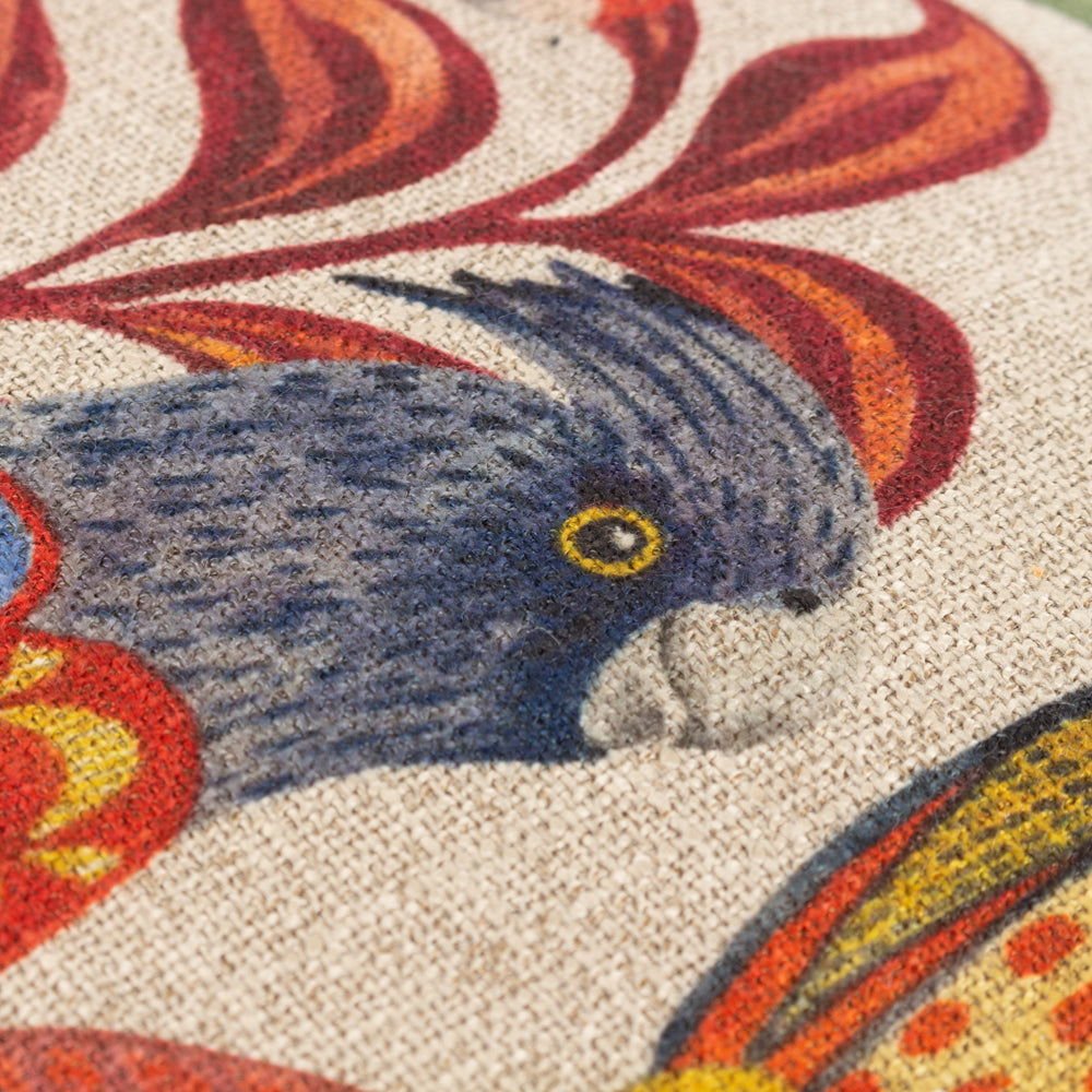 Akamba Parrot Scene Cushion