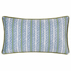 Albera Stripe Piped Velvet Cushion