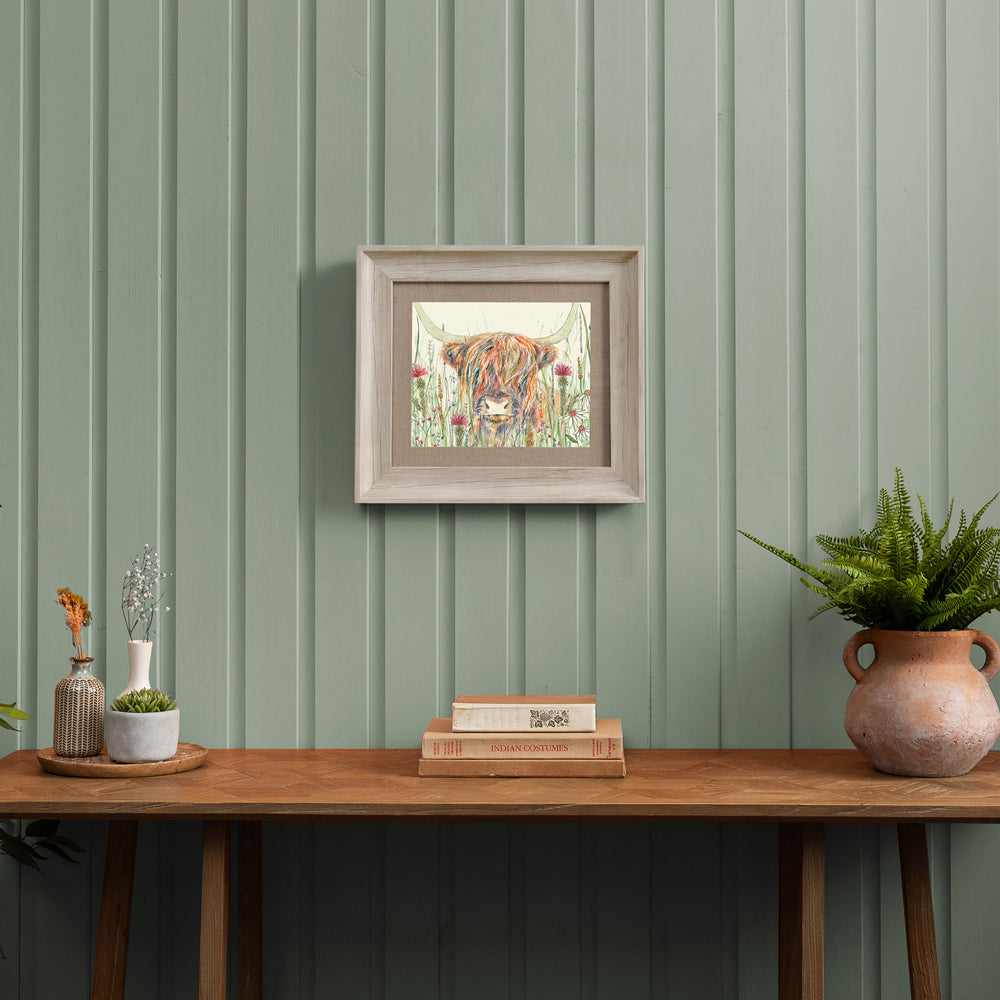 Alfie Highland Cow Framed Print