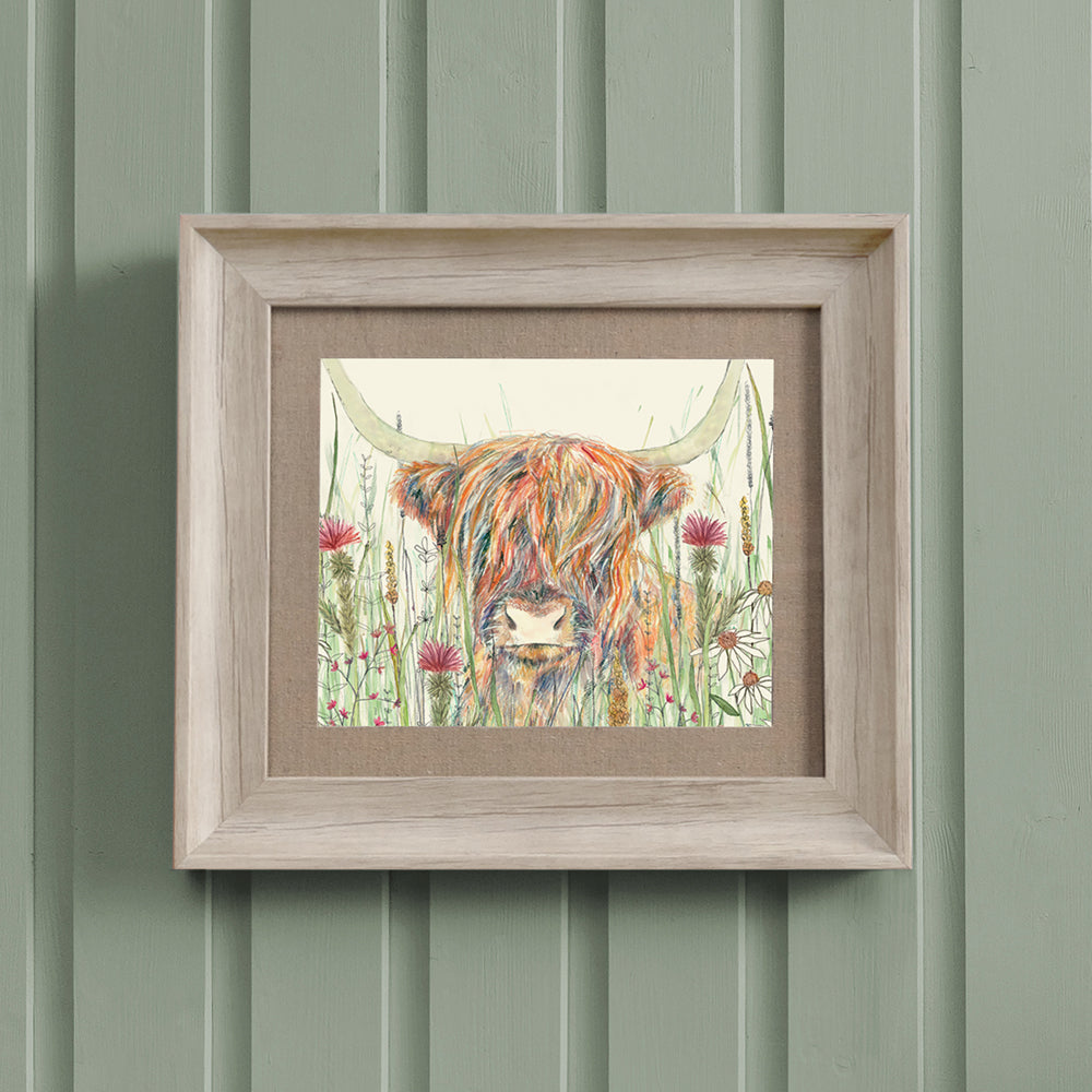 Alfie Highland Cow Framed Print