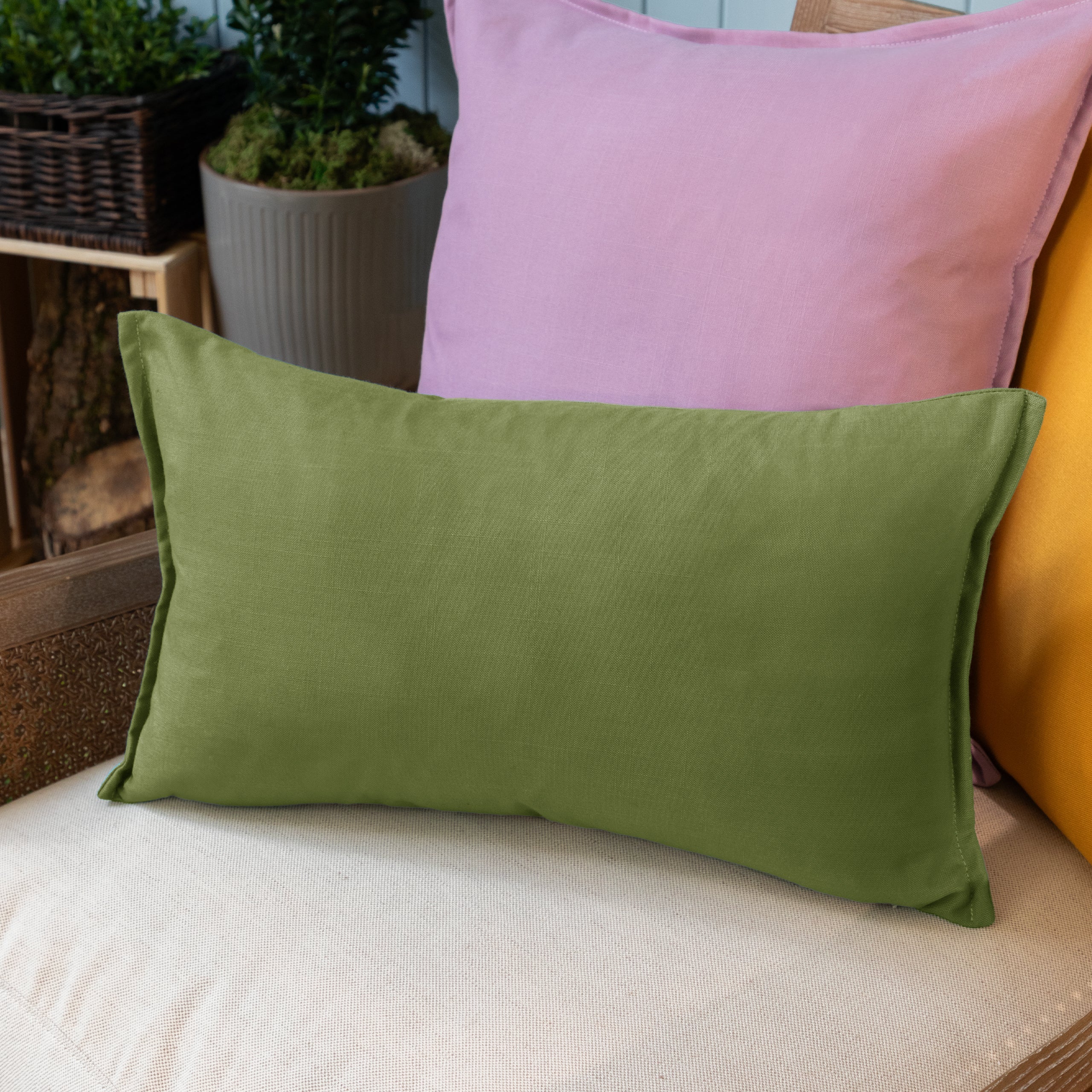 Alfresco Outdoor Oxford Cushion