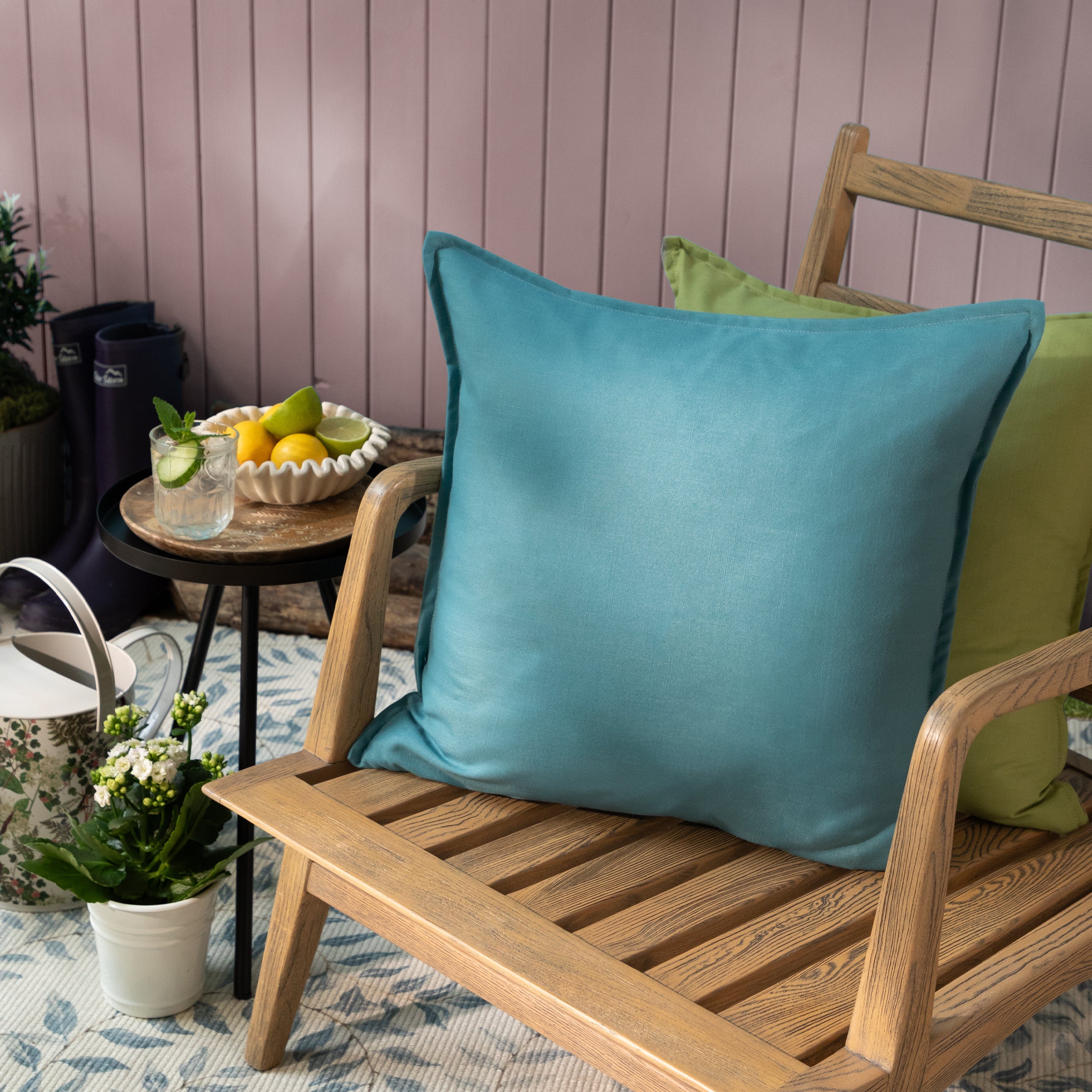 Alfresco Outdoor Square Oxford Cushion