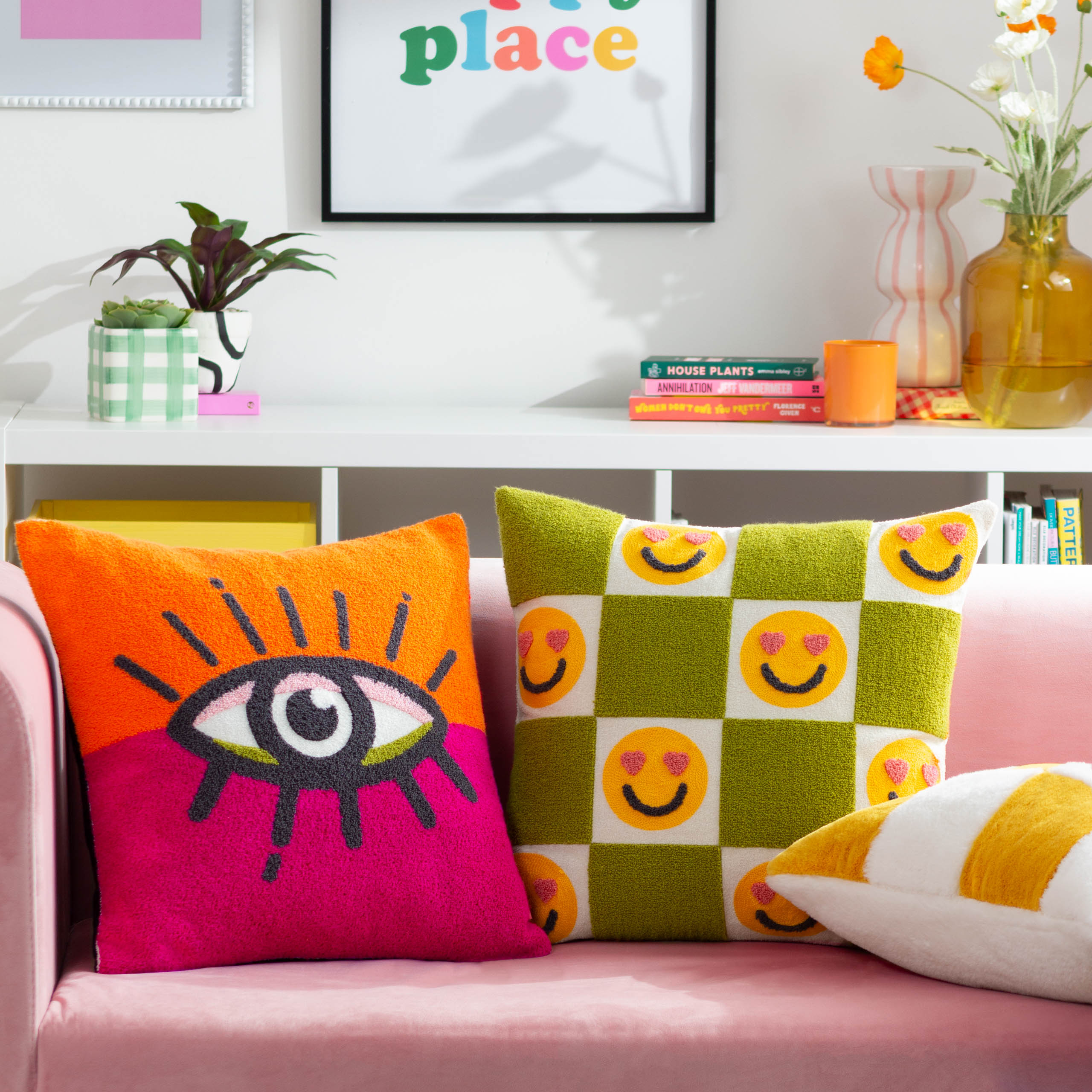 All Eyes On You Boucle Cushion