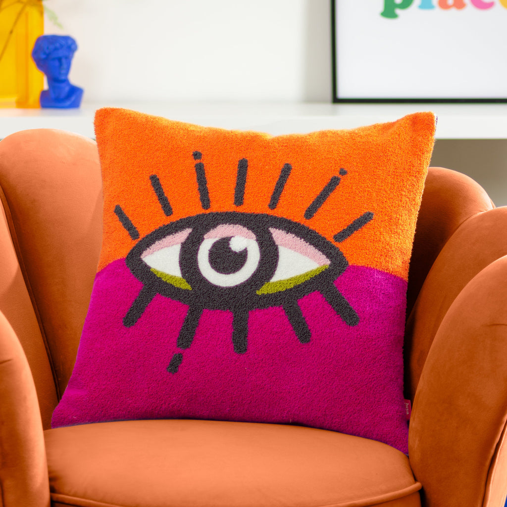 All Eyes On You Boucle Cushion