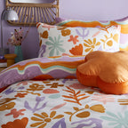 Amelie Printed Abstract Floral Duvet Cover Set