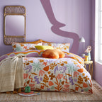 Amelie Printed Abstract Floral Duvet Cover Set