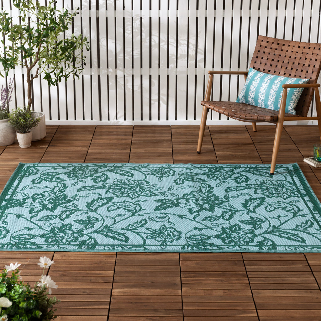 Anemone Woven Jacquard Outdoor Rug