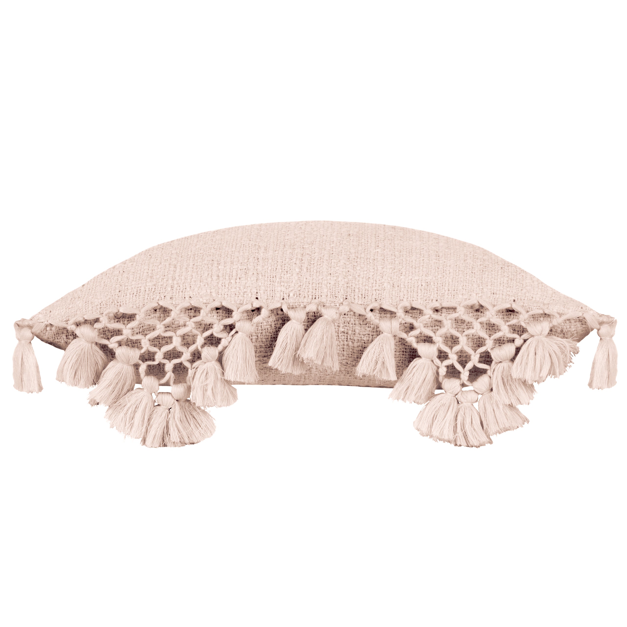 Anko Macrame Tassel Trim Cushion