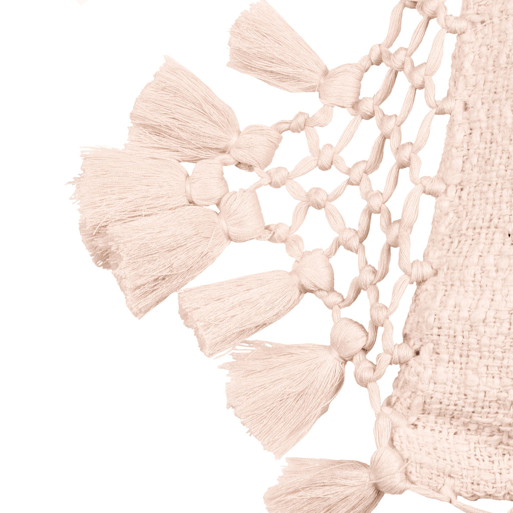 Anko Macrame Tassel Trim Cushion