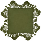 Anko Macrame Tassel Trim Cushion