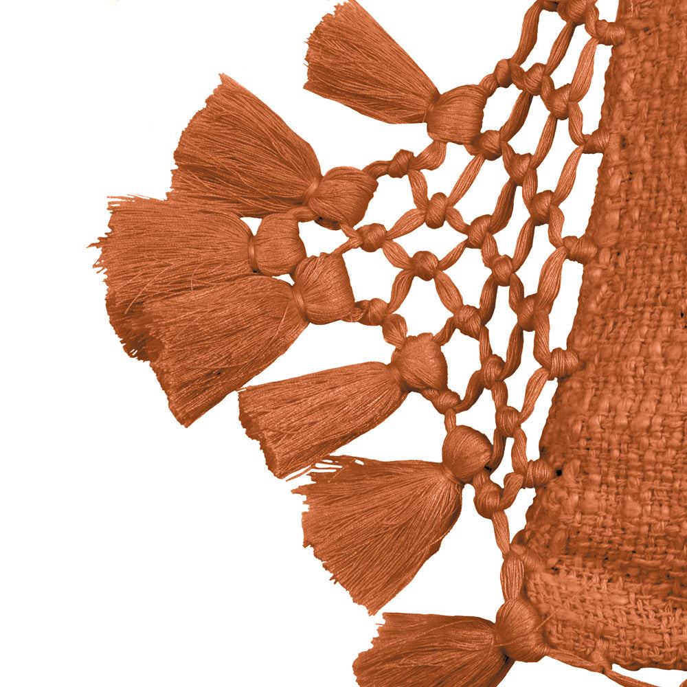 Anko Macrame Tassel Trim Cushion