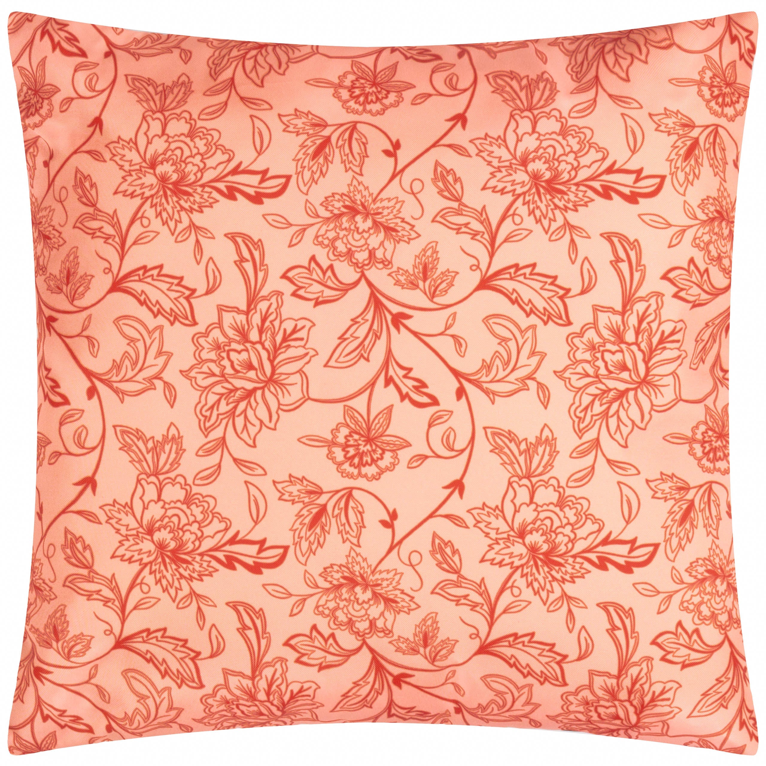 Anemone Peaches Printed Outdoor Cushion