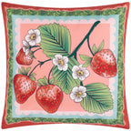 Anemone Strawberries Printed Outdoor Cushion
