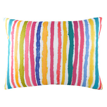 Aquarelle Stripe Abstract Cushion