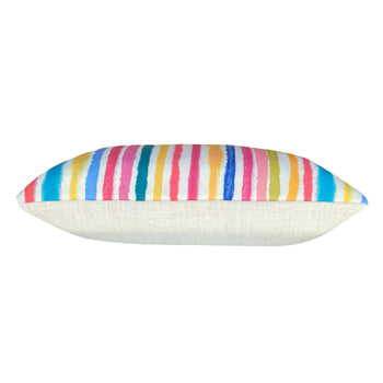 Aquarelle Stripe Abstract Cushion