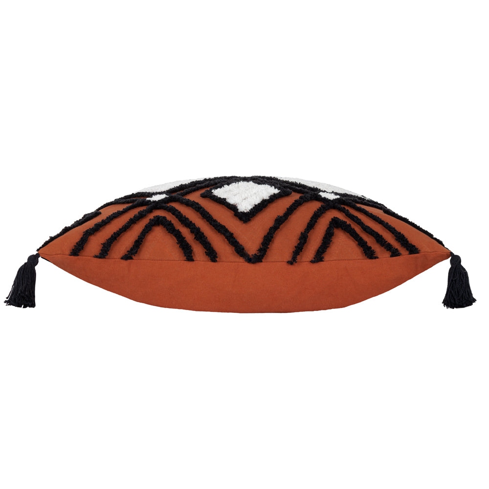 Aquene Tufted Tasselled Cushion