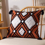 Aquene Tufted Tasselled Cushion